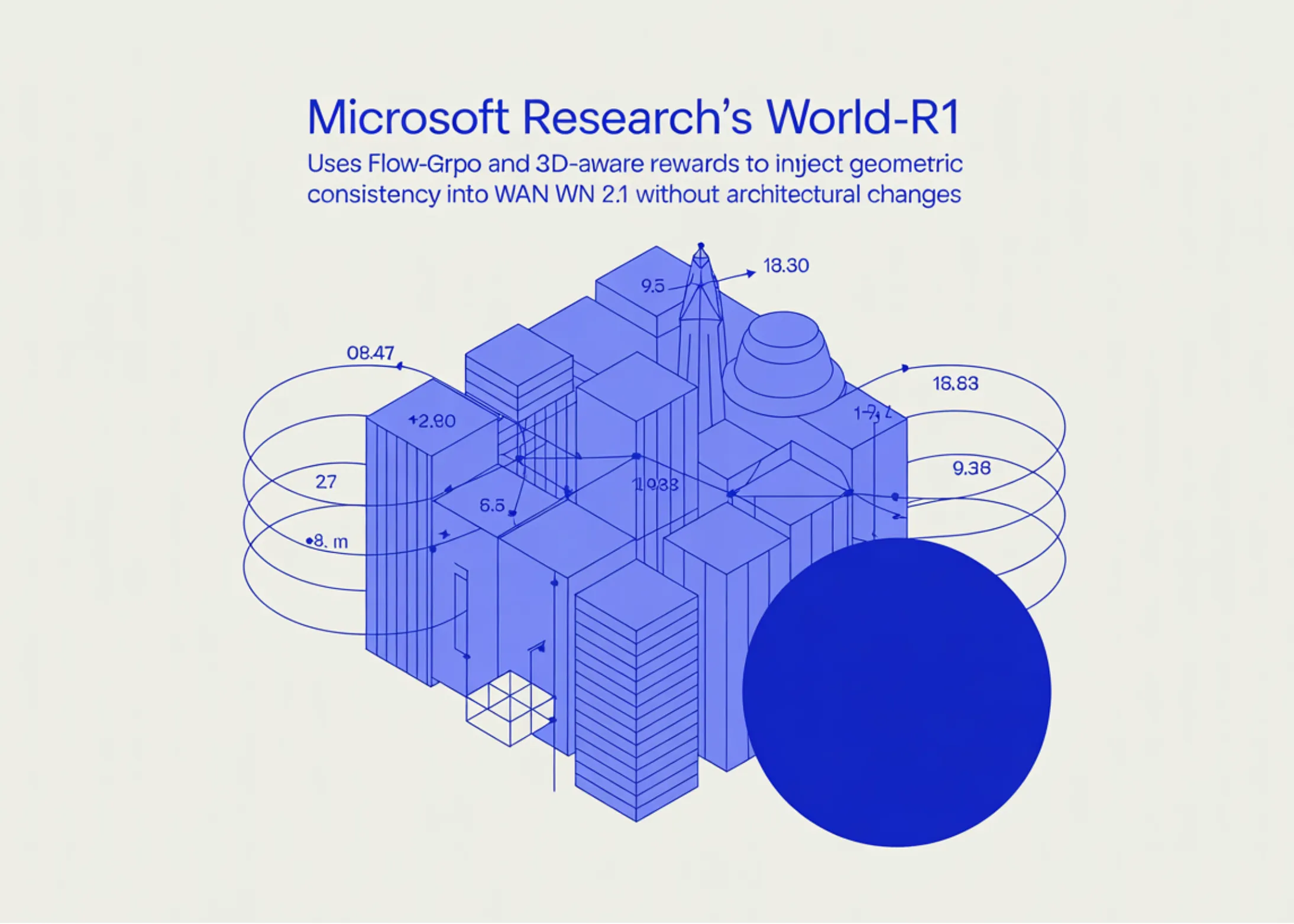 Microsoft Research lansează World-R1: Consistență geometrică în Wan 2.1 fără modificări arhitecturale