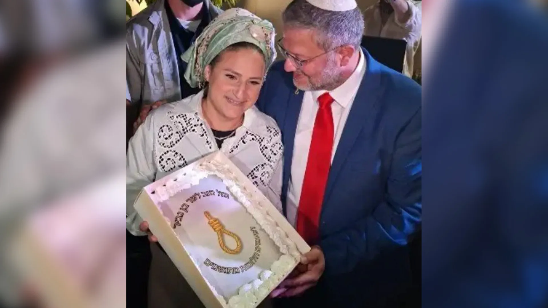 Ben-Gvir își sărbătorește 50 de ani cu un tort decorat cu ștreang – simbol al pedepsei cu moartea pentru palestinieni