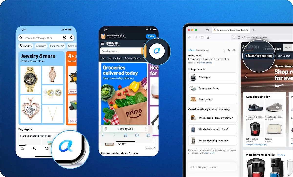 Amazon lansează un asistent de cumpărături bazat pe inteligență artificială, alimentat de Alexa+