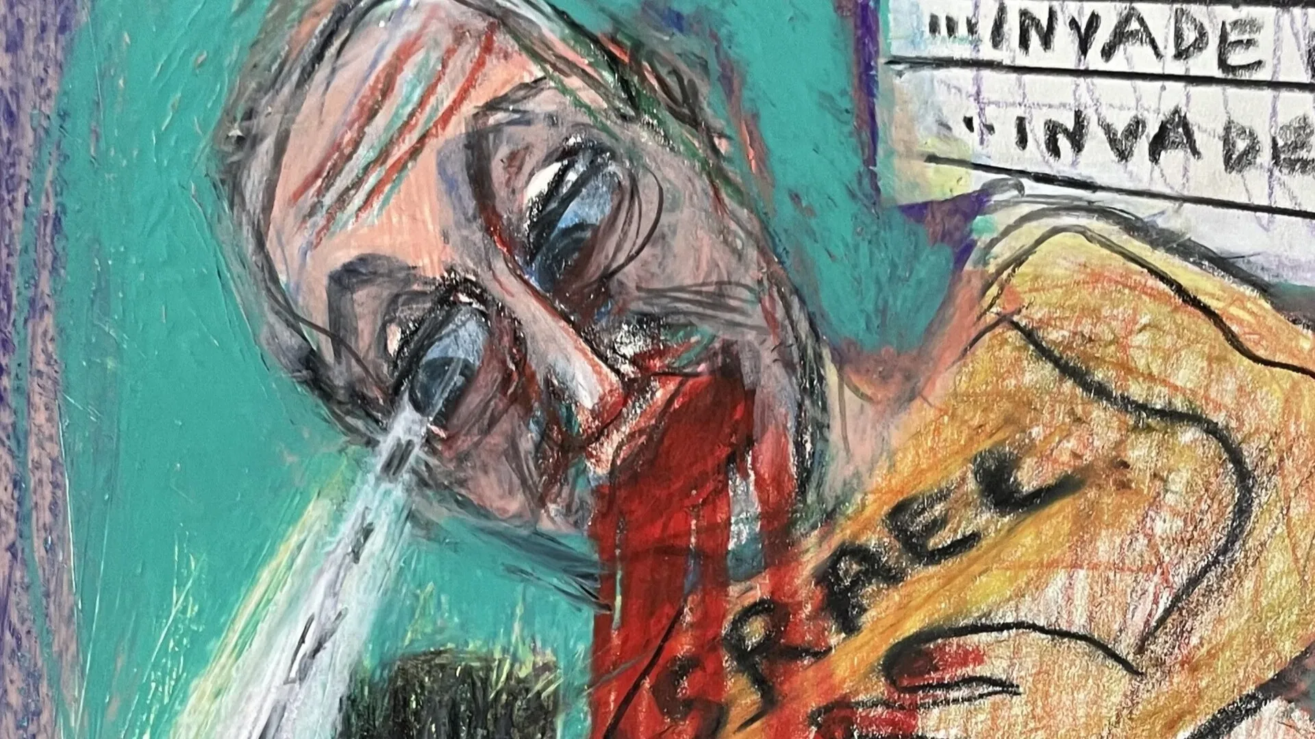 Artistul britanic își apără expoziția „Desene împotriva genocidului” după ce spectacolul a fost anulat