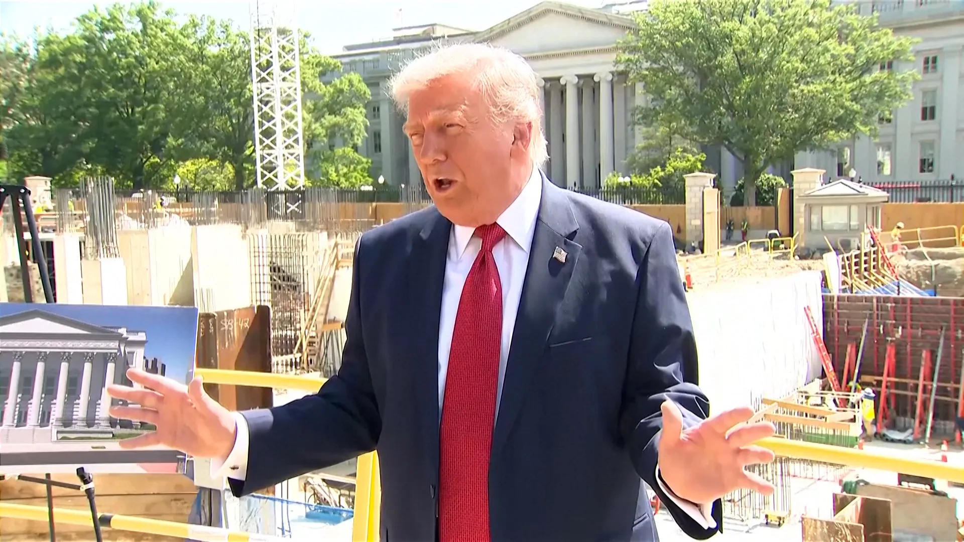 Trump prezintă noua sală de bal de la Casa Albă, protejată de drone