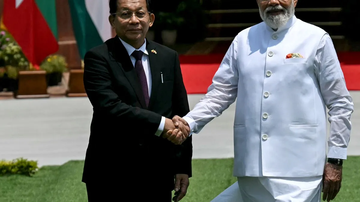Modi îl primește pe liderul juntei militare din Myanmar la New Delhi: diplomație sau legitimare?