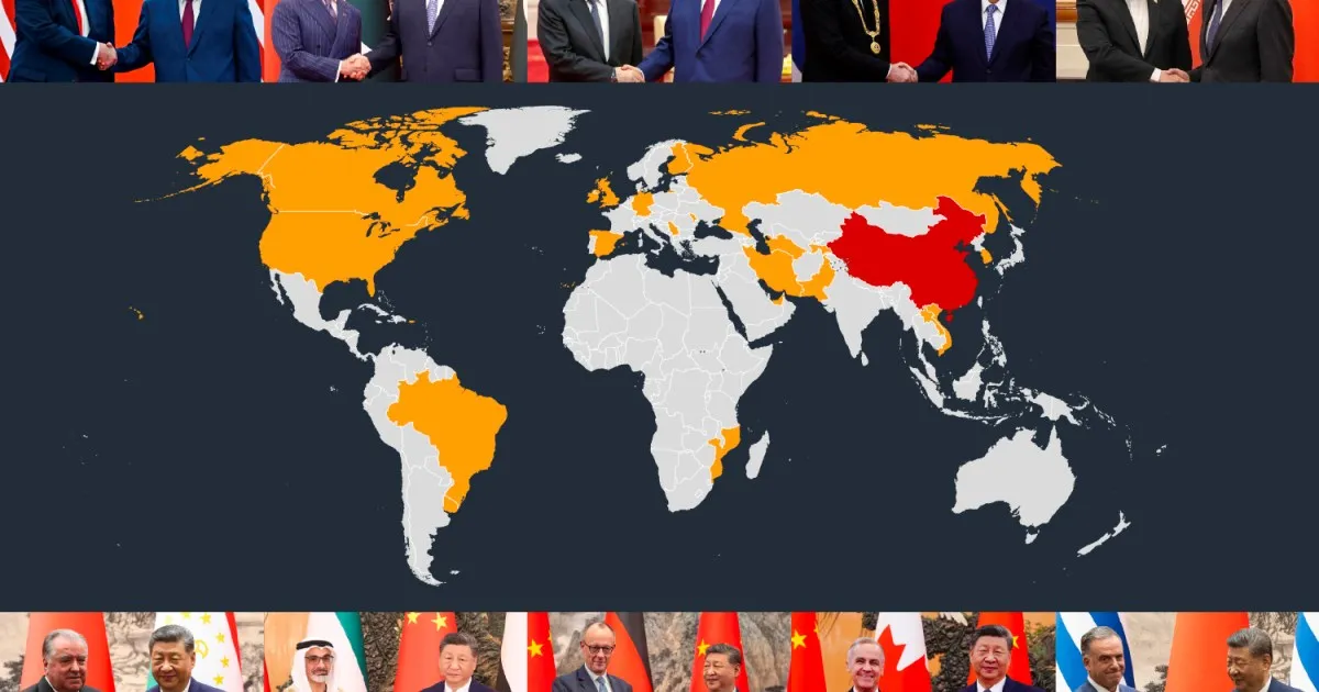 Valul de lideri mondiali care bat la porțile Chinei în 2026: 26 de vizite din 23 de țări