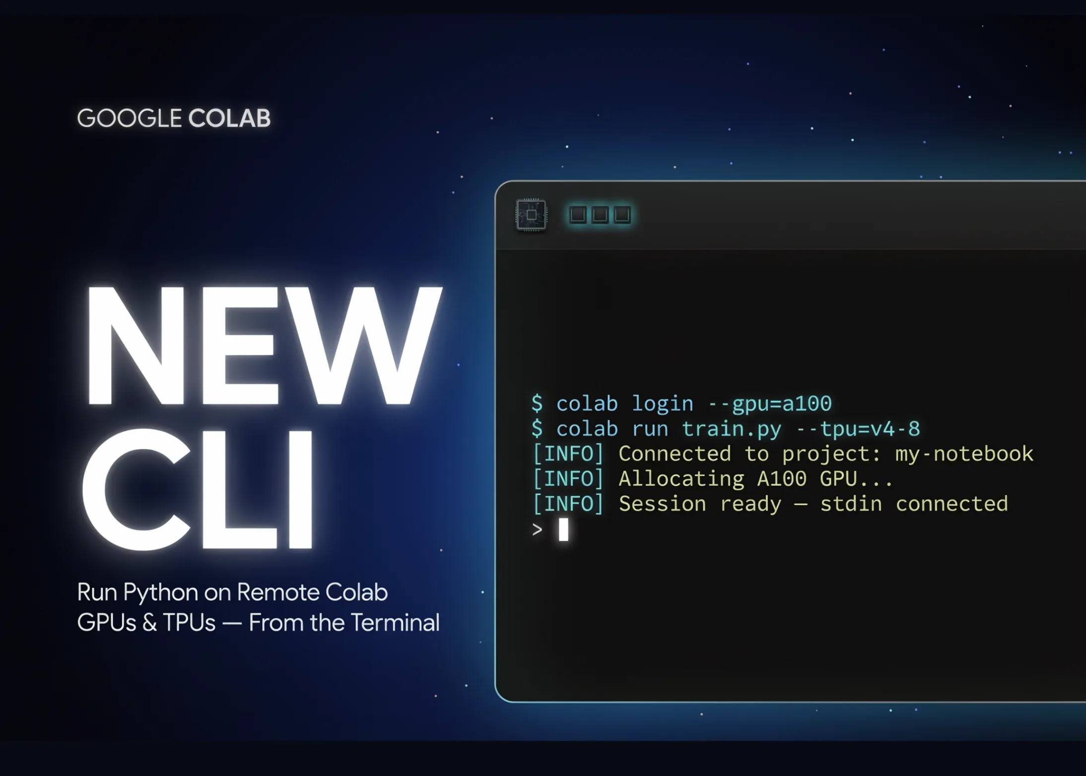 Google lansează Colab CLI: dezvoltatorii și agenții AI pot rula Python pe GPU-uri și TPU-uri direct din terminal
