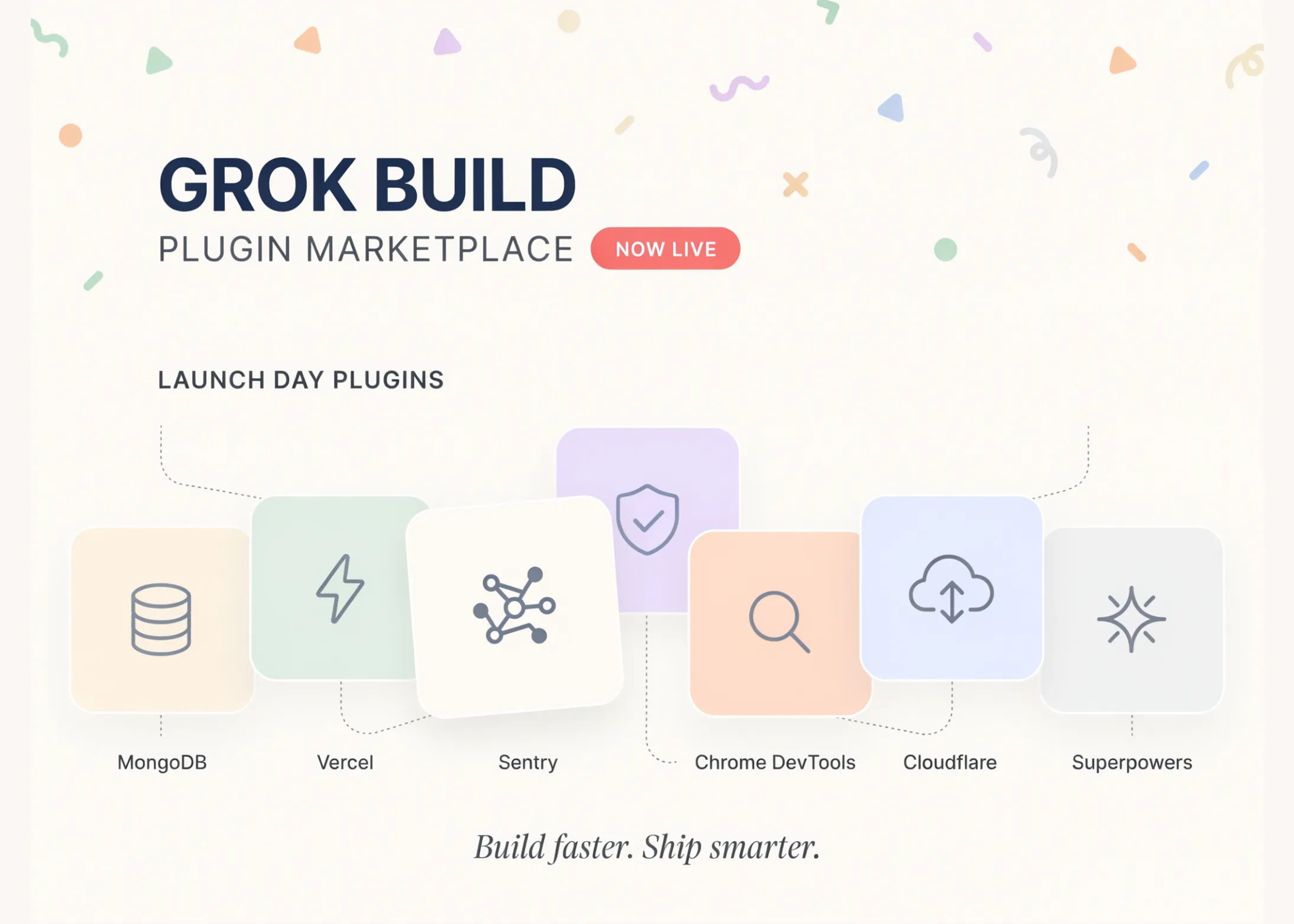 xAI lansează piața de pluginuri Grok Build: MongoDB, Vercel, Sentry, Chrome DevTools, Cloudflare și pluginuri cu superputeri la lansare