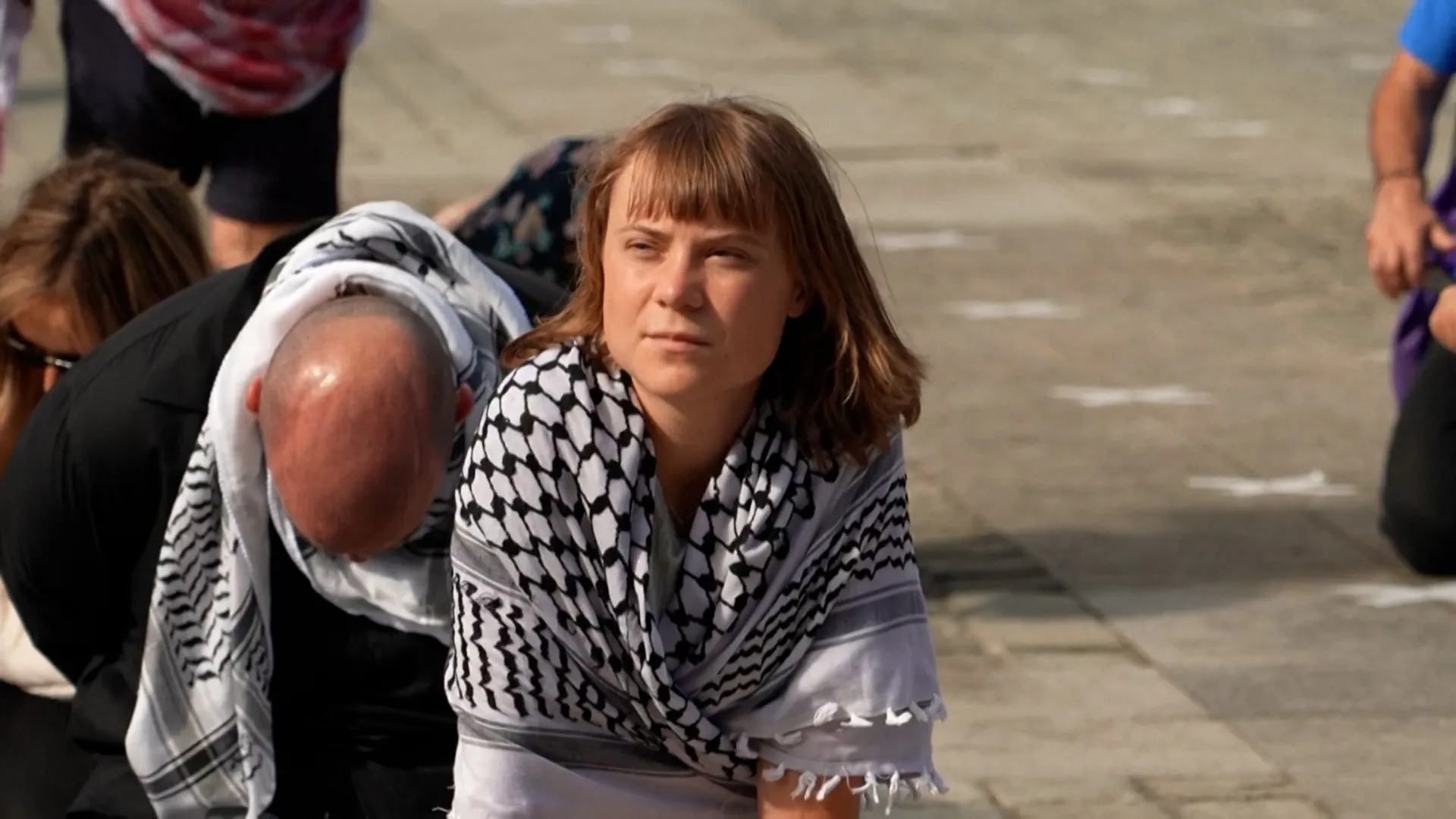 Greta Thunberg se alătură protestului de la Bruxelles împotriva Israelului
