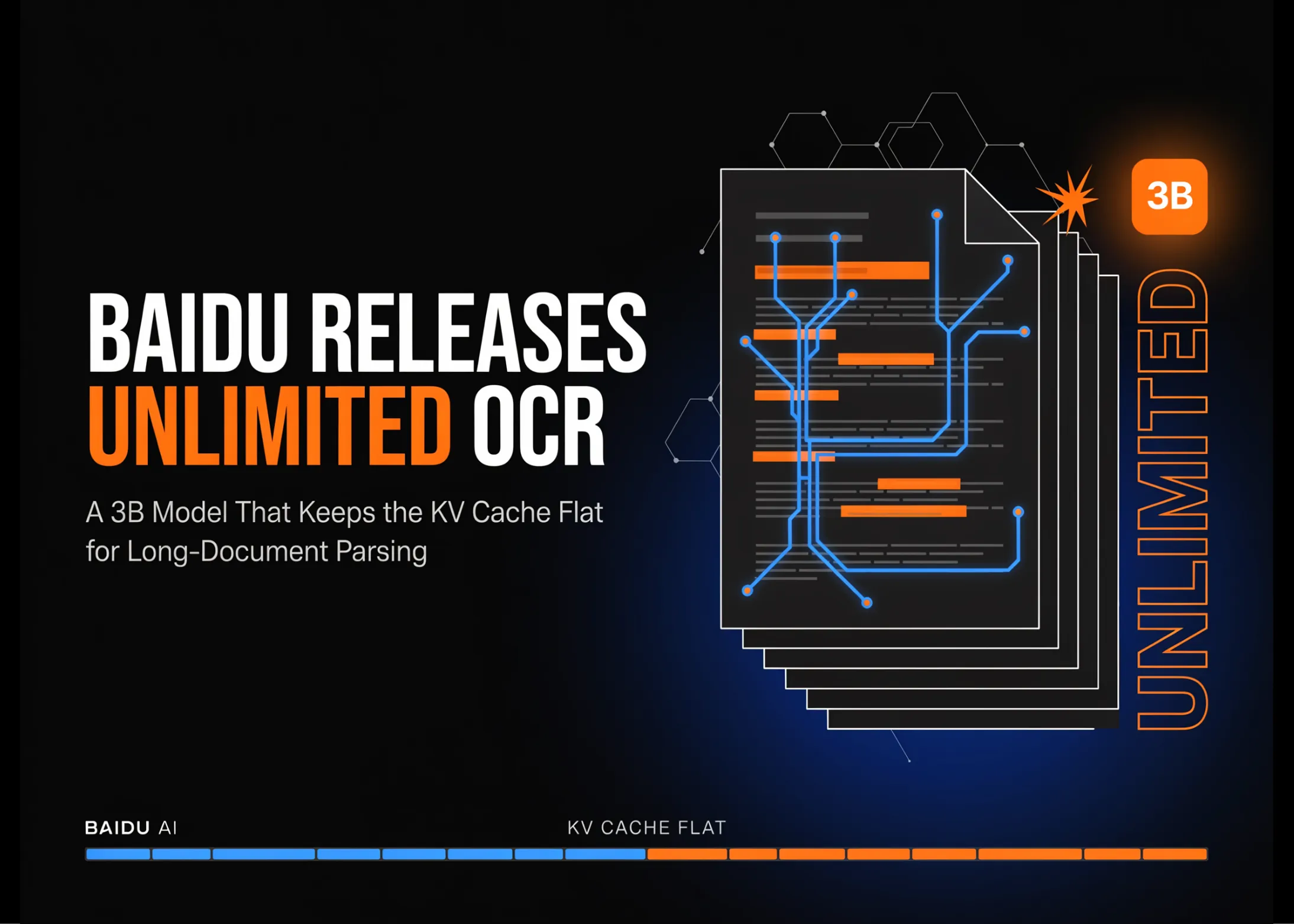 Baidu lansează OCR nelimitat: un model de 3 miliarde de parametri care menține memoria cache plată pentru analiza documentelor lungi