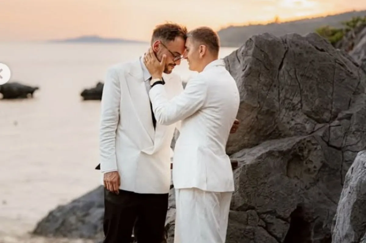 Max Raileanu și George Popescu și-au unit destinele în Grecia. Imagini spectaculoase de la ceremonia de la Ktima Delmare Pantazara